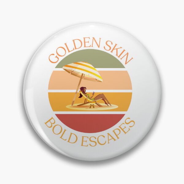 Item preview, Golden Skin Bold Escapes designed and sold by BoldInfinity.store.