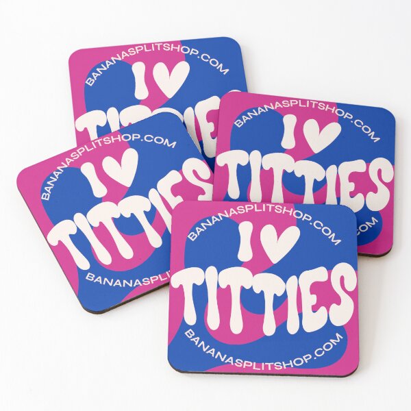 Item preview, I love titties sapphic/bisexual pride designed and sold by 12katiekitty.