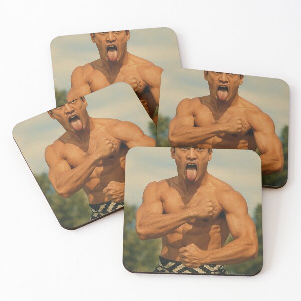Item preview, New Zealand Māori Warrior in Ceremonial Haka Pose designed and sold by Aryabek.