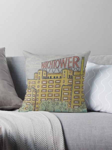 Item preview, Watchtower factory Bklyn - riso style designed and sold by Shutterbunny Art & Creative.