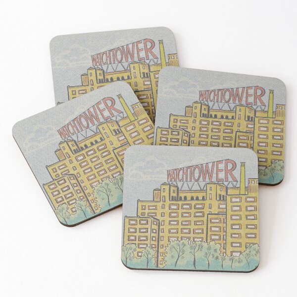Item preview, Watchtower factory Bklyn - riso style designed and sold by Shutterbunny Art & Creative.