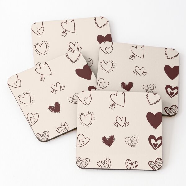 Item preview, Cute minimalist hearts designed and sold by Paper Drip.