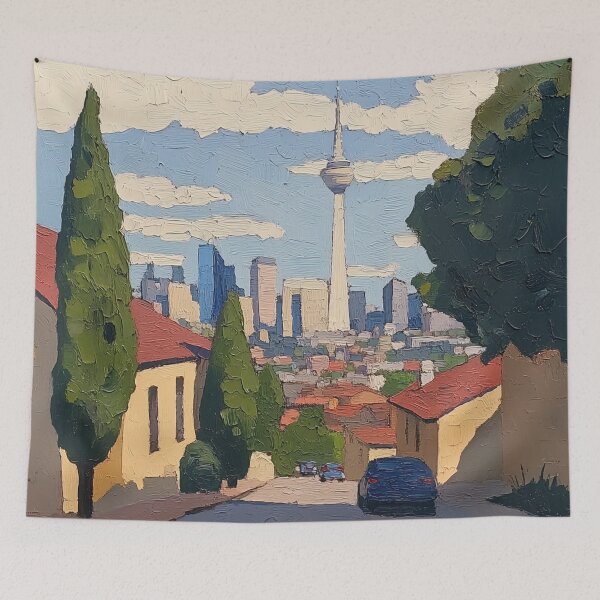 Item preview, Johannesburg | Post-impressionist painting style designed and sold by ComicsFactory.