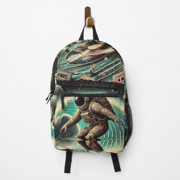 Item preview, Cosmic Sound Surfer Astronaut - Static Rider: Echoes from the Haunted Groove designed and sold by KreativKulture.
