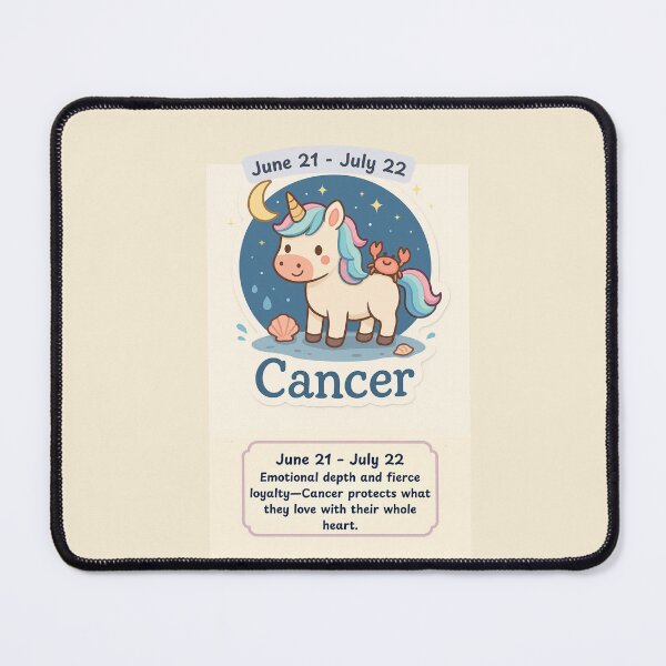 Item preview, Zodiac Unicorn - Cancer June 21-July 22 designed and sold by Fat Cat Merch.