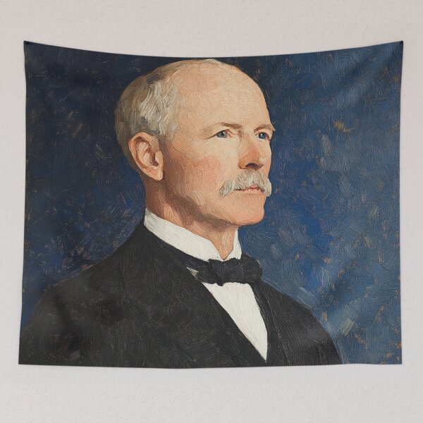 Item preview, John D. Rockefeller | Post-impressionist painting style designed and sold by ComicsFactory.