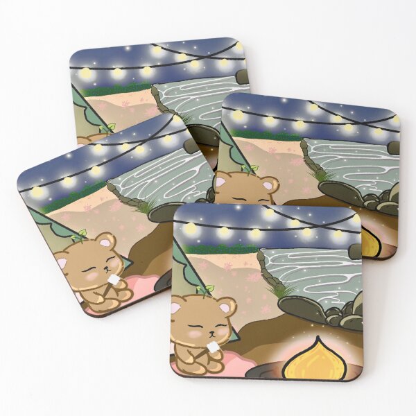 Item preview, Cozy Camping w/ Bear Sprouts designed and sold by CoziiRenn Studios.