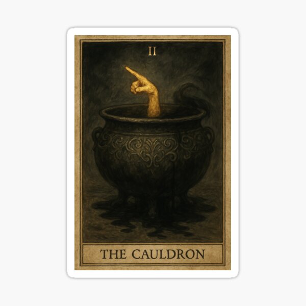 Item preview, TAROT CARD: THE CAULDRON - ACOTAR designed and sold by A Court of Creations and Starlight.