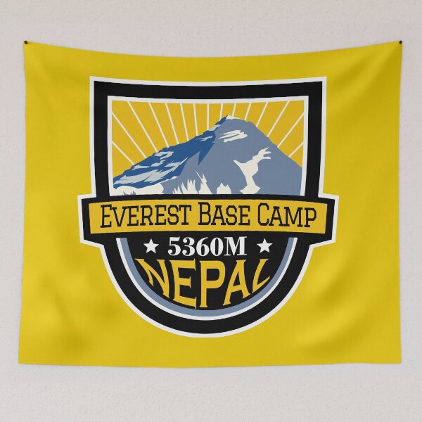 Item preview, Mount Everest Base Camp Emblem Patch designed and sold by IceEdgeStudio.