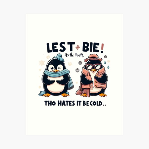 Item preview, cold penguin brothers designed and sold by Mi&Nel&Bu.