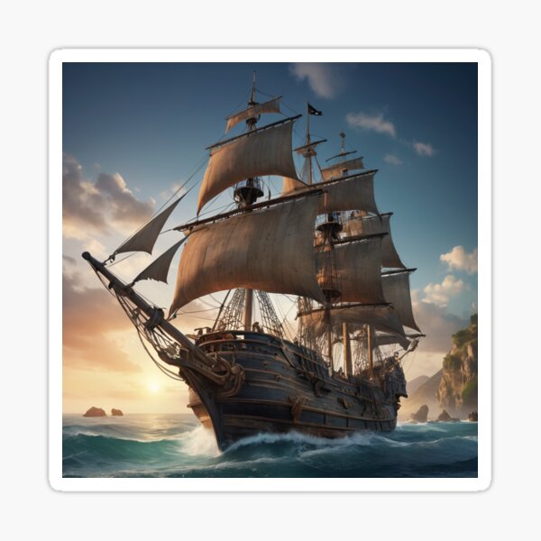 Item preview, Pirate ship in rock dock designed and sold by MareoAnime.