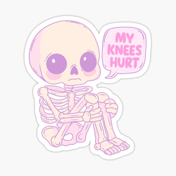 Item preview, Getting Old Skeleton – My Knees Hurt designed and sold by Jess.a.creates.