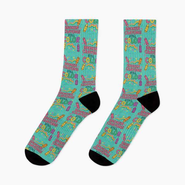 Item preview, Broken Crayons Still Color Uplifting Cute Design designed and sold by Cheeky Companions.