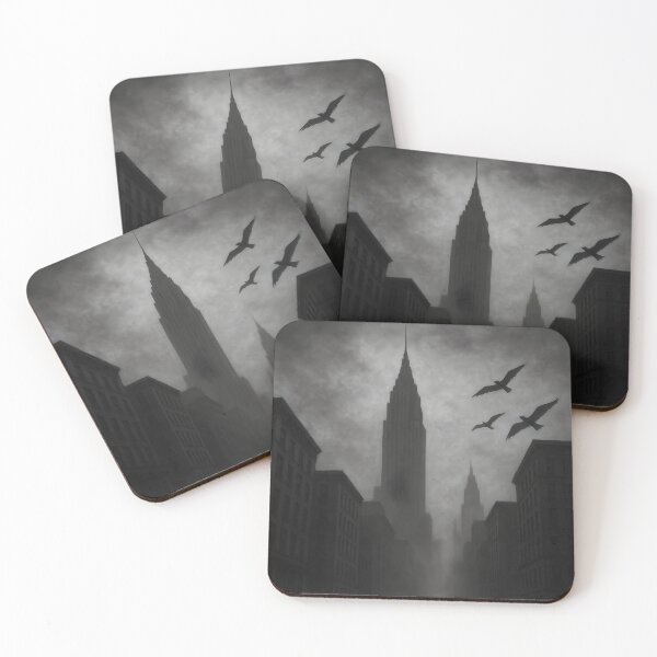 Item preview, Gothic Skyline in Monochrome Twilight designed and sold by ArtFlow1.