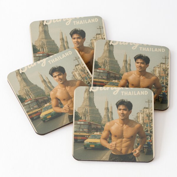Item preview, Bangkok Thailand – Runner and Wat Arun at Rush Hour designed and sold by Aryabek.