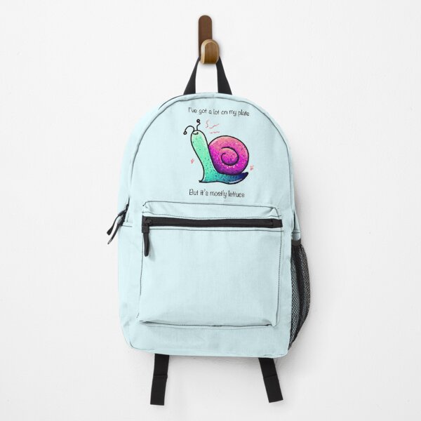 Item preview, Cute Pink/Aquamarine Snail Joke designed and sold by KitKattyDesigns.