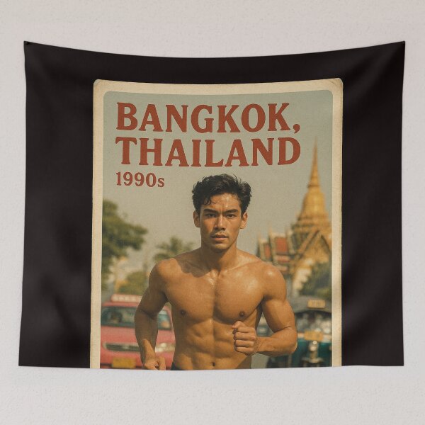 Item preview, Bangkok Thailand 1990s – Running Through Golden Temples designed and sold by Aryabek.