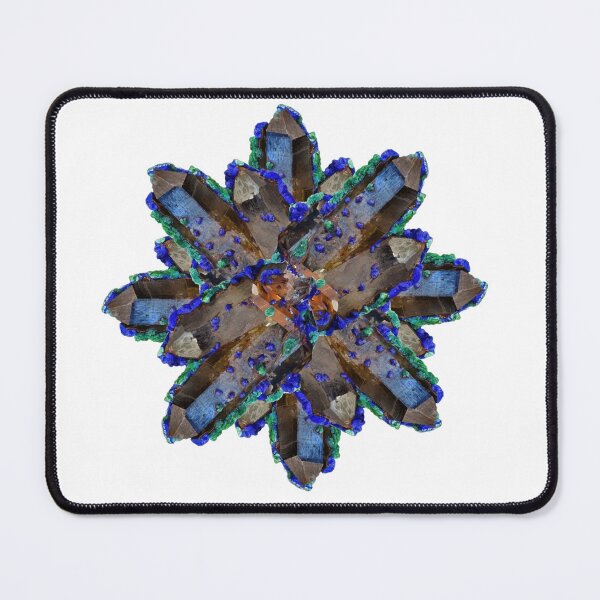 Item preview, Azurite Quartz Crystal  Elegant Geometric Design designed and sold by ArtDesignTp.