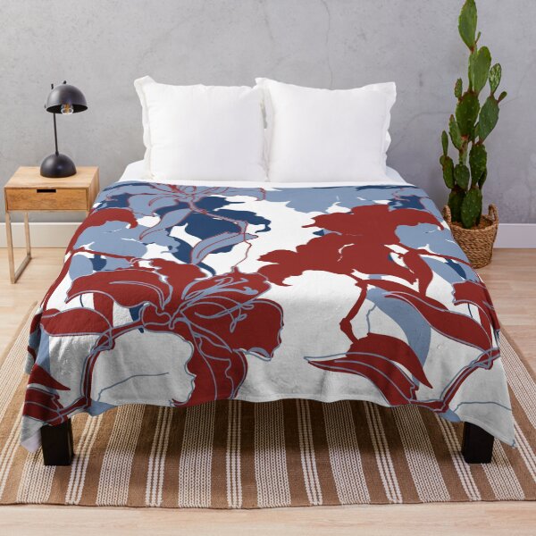 Item preview, Heritage Lilies in Red & Blue designed and sold by Hadamundo.