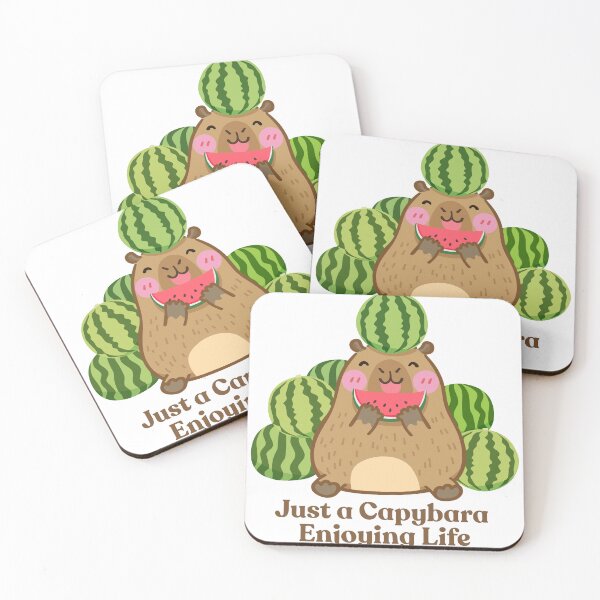 Item preview, Just a Capybara Enjoying Life designed and sold by meesara.