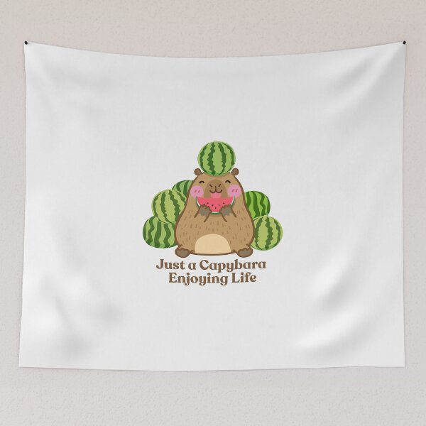 Item preview, Just a Capybara Enjoying Life designed and sold by meesara.