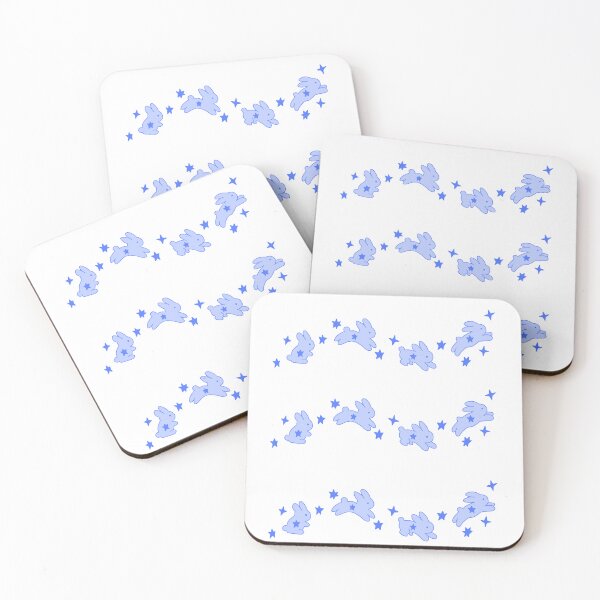 Item preview, jumping blue bunnies designed and sold by jasmineco.