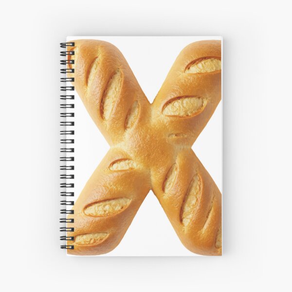 BREAD LETTER X Spiral Notebook