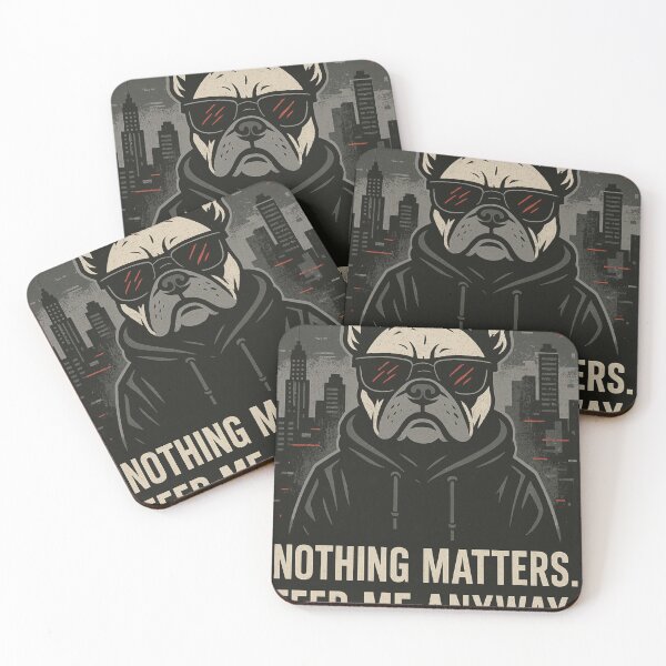 Item preview, Nothing Matters Pug designed and sold by STATICDUST.
