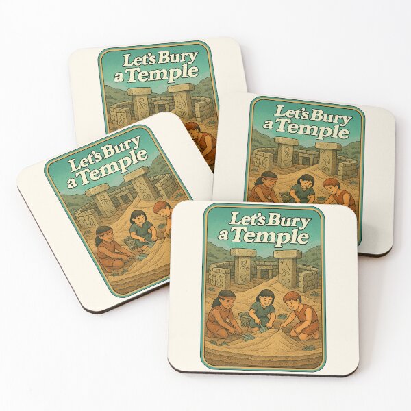 Item preview, Let’s Bury a Temple – Göbekli Tepe Activity Poster Parody designed and sold by NatIntrovertSoc.