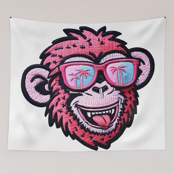Item preview, The Coolest of Monkeys - Red designed and sold by ToobyDesigns.