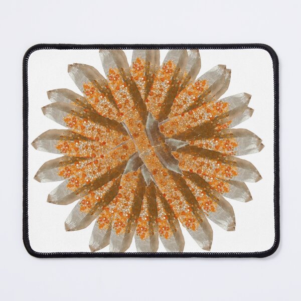 Item preview, Vanadinite with Barite Vibrant Mineral Harmony Design designed and sold by ArtDesignTp.