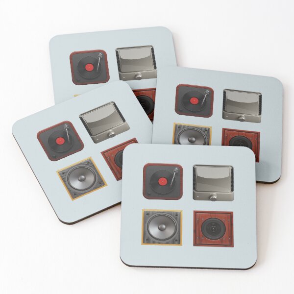 Item preview, Retro Audio System Icon Set designed and sold by trepiu.