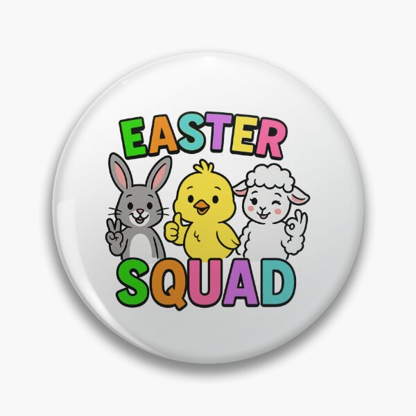 Item preview, EASTER SQUAD VIBES, CUTE BUNNY, CHICK AND LAMB CREW, AI designed and sold by davidjulie.