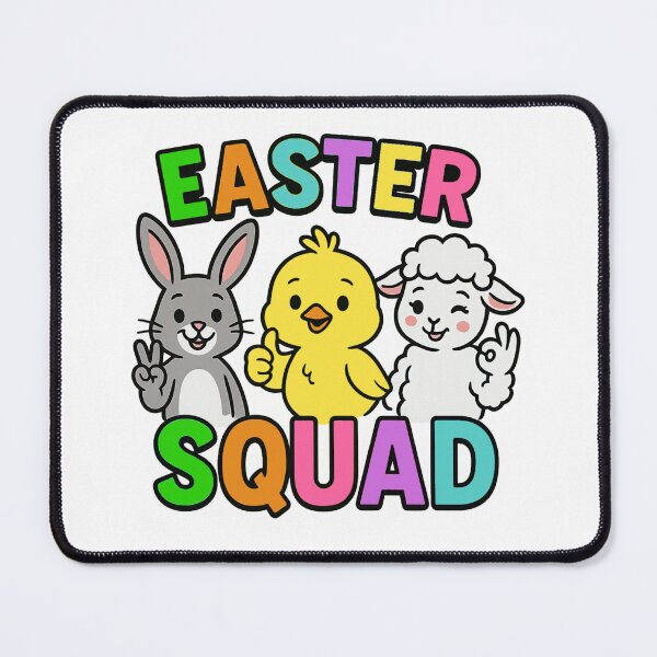 Item preview, EASTER SQUAD VIBES, CUTE BUNNY, CHICK AND LAMB CREW, AI designed and sold by davidjulie.