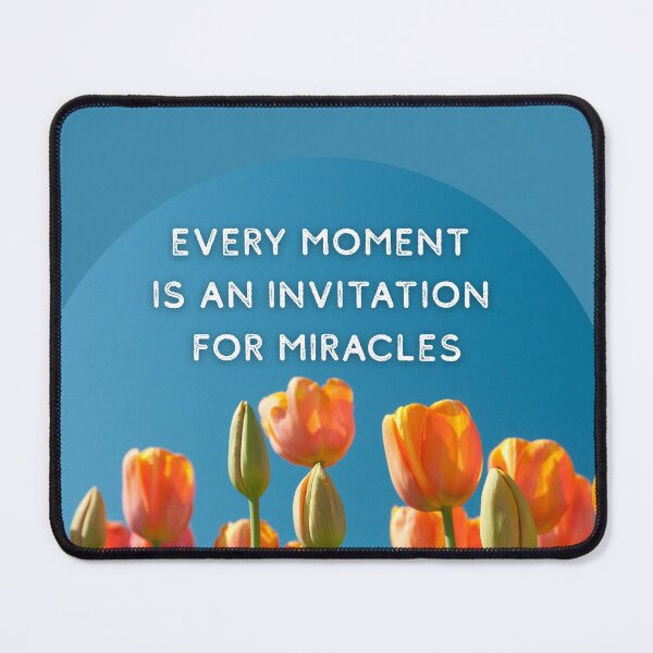 Item preview,  Every Moment is an Invitation for Miracles - Orange Tulips Blooming Under Blue Sky designed and sold by LUV963.