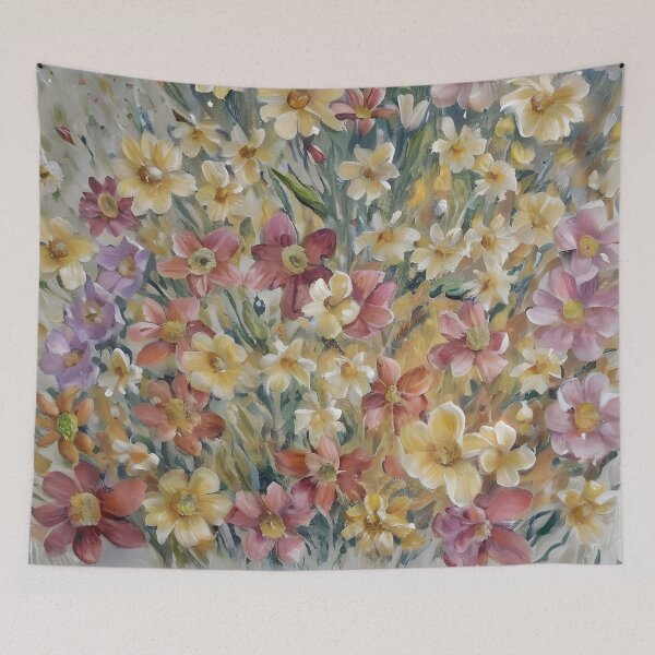 Item preview, Blossoming Beauty: A Stunning Mix of Flowers joy in painting. designed and sold by HeartfulBloom.