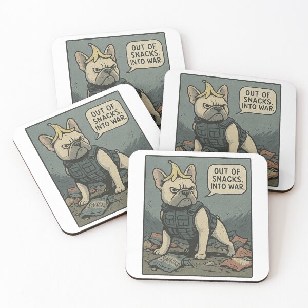 Item preview, Pug Out of Snacks Into War designed and sold by STATICDUST.