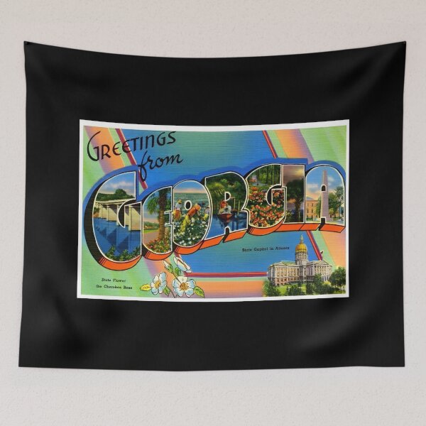 Item preview, Greetings from Georgia Retro Souvenir designed and sold by DankThreads.