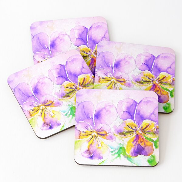 Item preview, Viola Abstract Watercolor Painting Purple Art Splash designed and sold by Sarah  Rajkotwala.