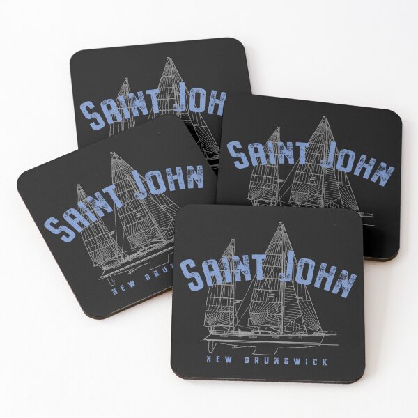 Item preview, Saint John New Brunswick Canada Nautical Sailboat Design designed and sold by Futurebeachbum.