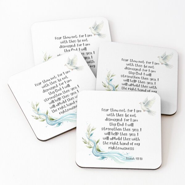 Item preview, A comforting and artistic design featuring the Bible verse Isaiah 41:10 designed and sold by Faithloveshop.