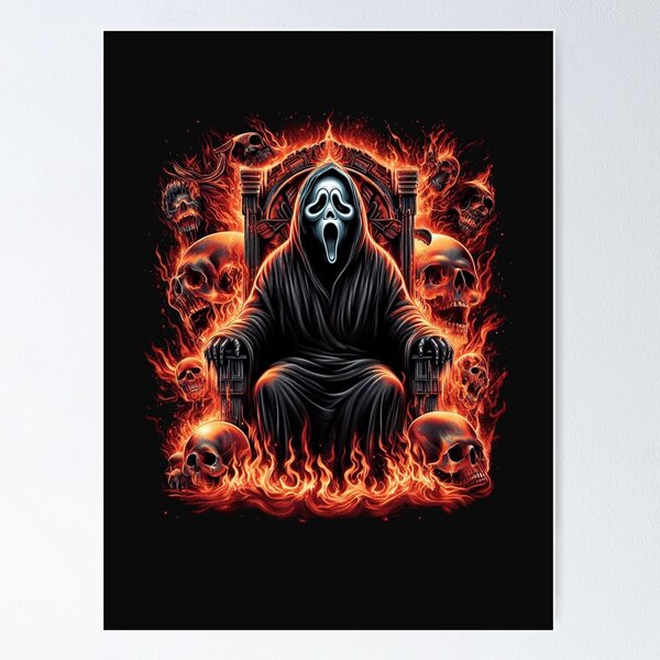 Item preview, Scream: ghostface throne in hell designed and sold by American Artist Designs.