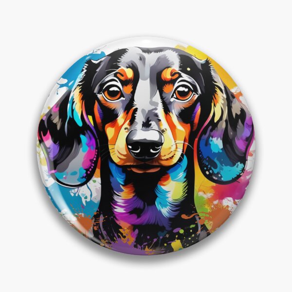 Item preview, Dachshund in Splatter Ink designed and sold by RWCarpenter.