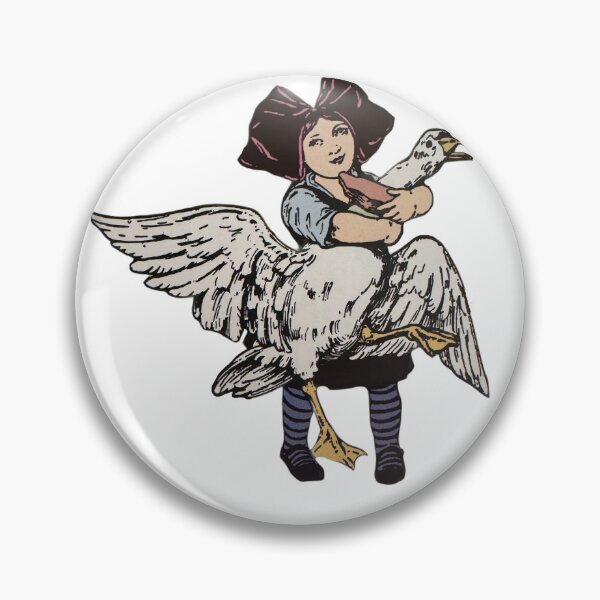 Item preview, 1930's Girl With Goose  designed and sold by ittybittythings.