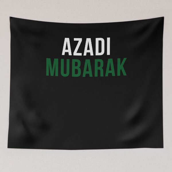 Item preview, Azadi Mubarak Pakistani Independence Day flag pride designed and sold by snowry.