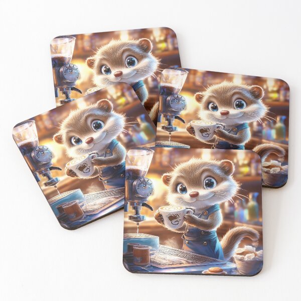 Item preview, Cafetería Smiling Otter designed and sold by silp159.