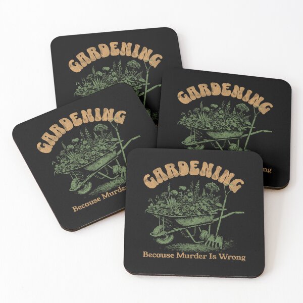 Item preview, Gardening because murder is wrong designed and sold by dudelinart.