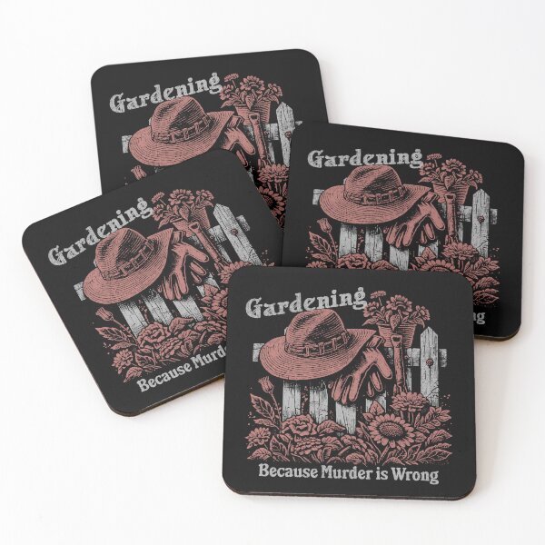 Item preview, Gardening because murder is wrong designed and sold by dudelinart.