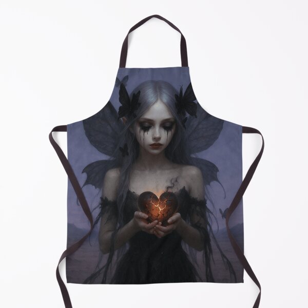 Item preview, Crying Goth Fairy With Broken Heart designed and sold by CailaStyle.
