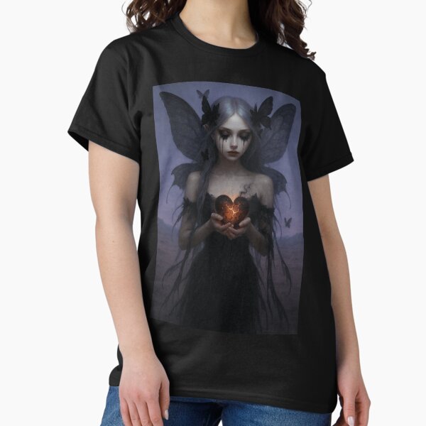 Item preview, Crying Goth Fairy With Broken Heart designed and sold by CailaStyle.